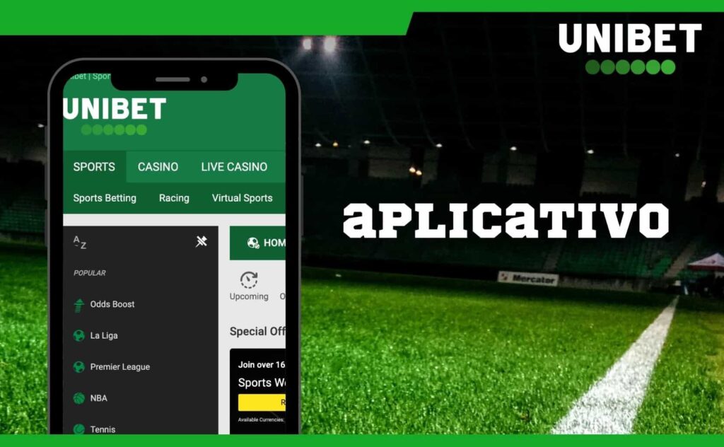 aplicativo de apostas Unibet Brasil