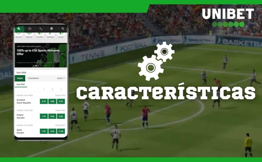 características do aplicativo Unibet Brasil