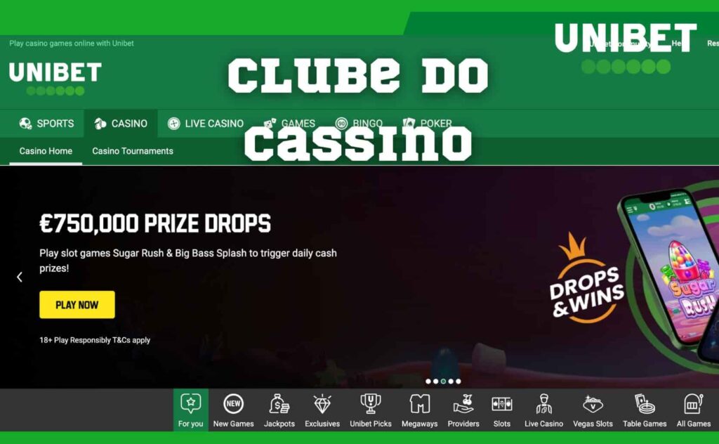 clube do cassino no plataforma Unibet Brasil