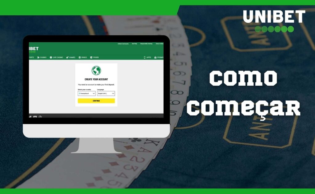 como começar no plataforma Unibet Brasil