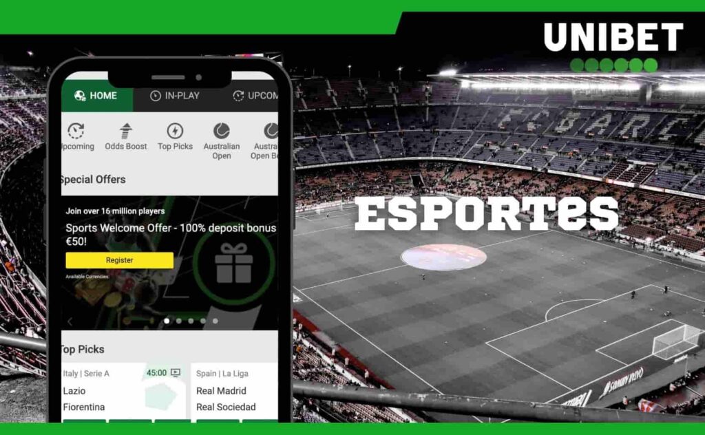 esportes aplicativo Unibet Brasil