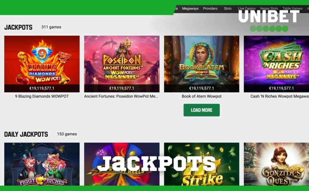 jackpots no cassino Unibet Brasil visão geral detalhada