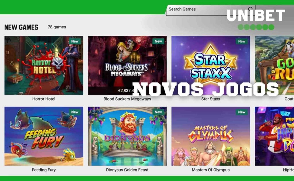 novos jogos Unibet Brasil