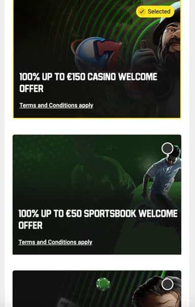 ofertas da plataforma Unibet Brasil