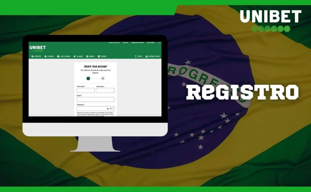 registro Unibet Brasil instrução para jogadores