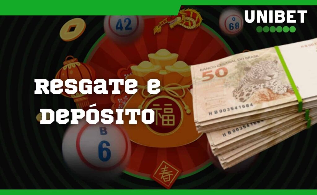 resgate e deposito na plataforma Unibet Brasil