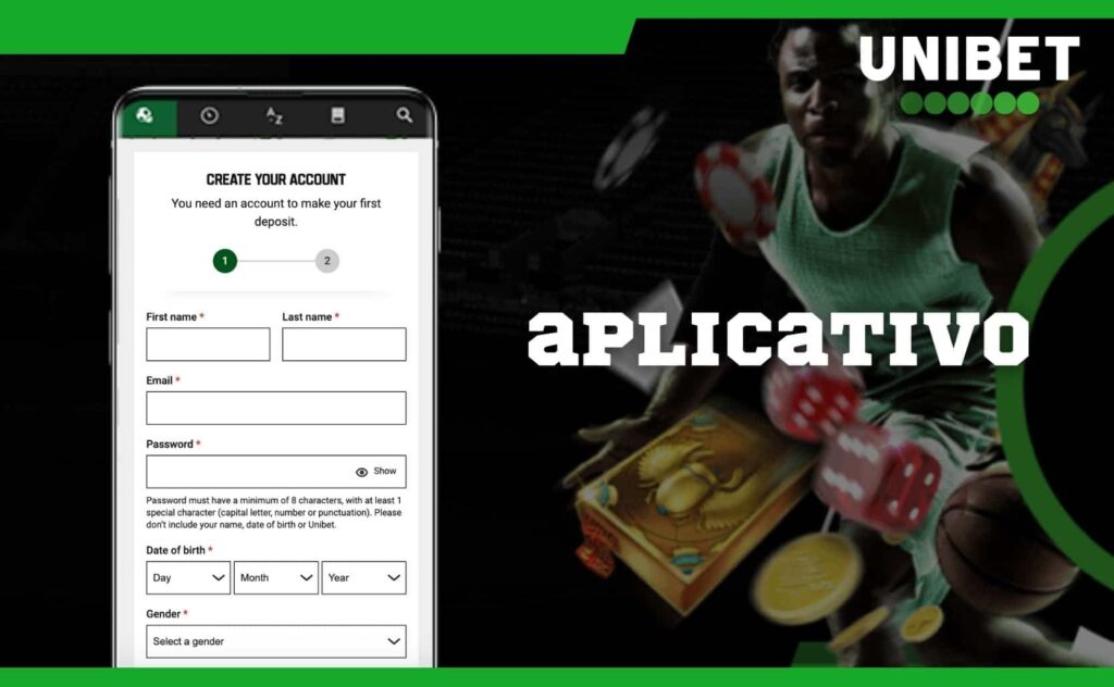 Unibet Brasil como criar uma conta no aplicativo