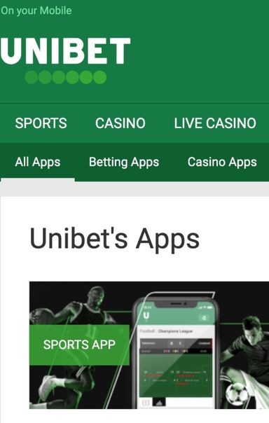 apps passo Unibet Brasil